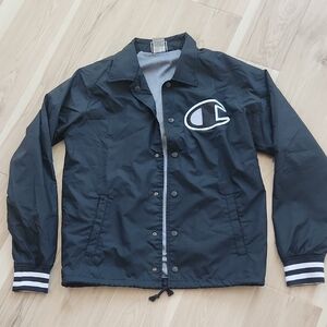 Champion Black Windbreaker